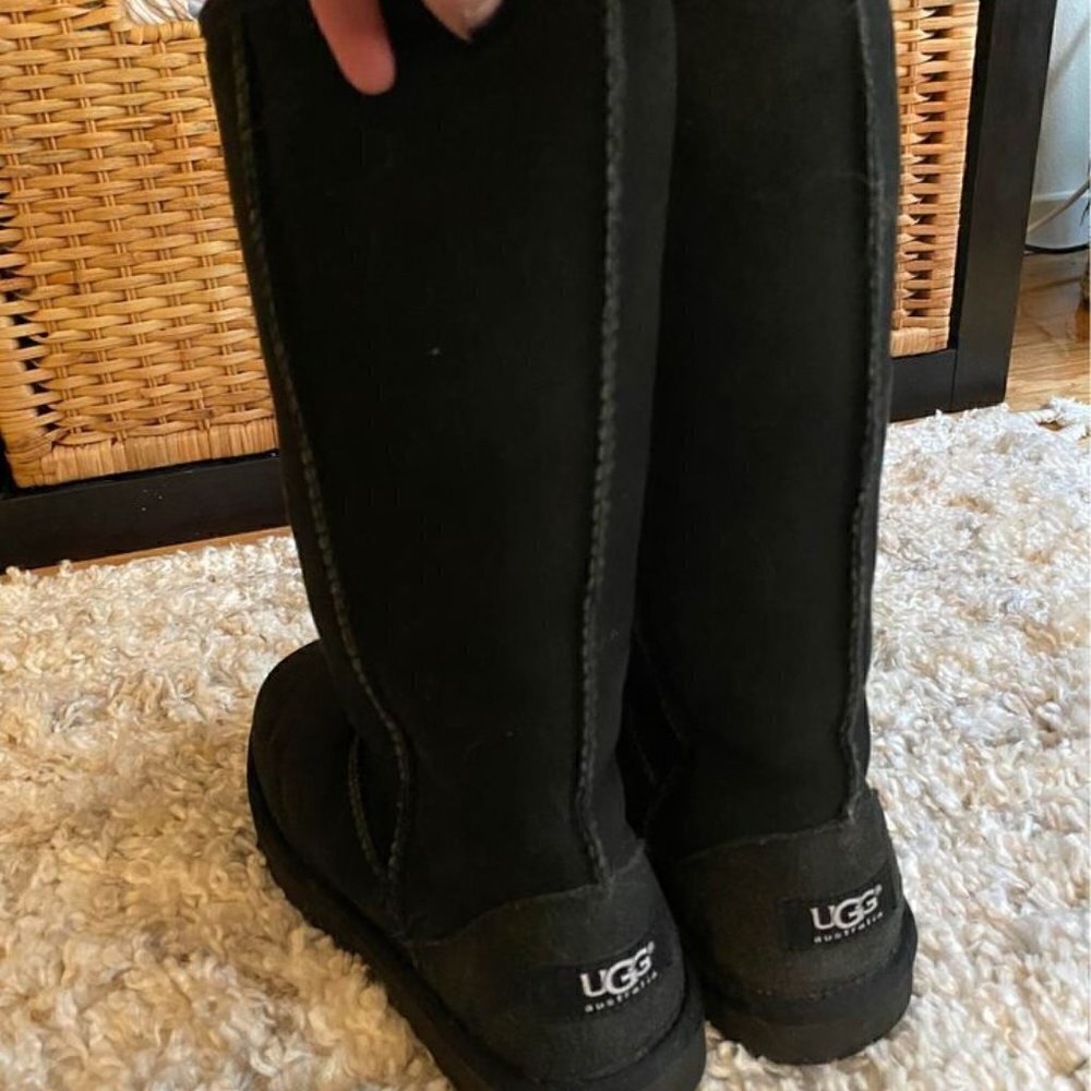 Black Tall Ugg Boots size 5